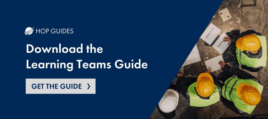 The Learning Teams Guide identifies the steps required for introducing Learning Teams method into an organisation.
